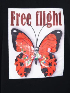 Blúzka Free Flight čierna