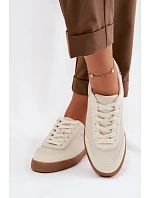 Dámske tenisky z eko kože Big Star TT274311 light beige Dámske tenisky z eko kože Big Star TT274311 light beige