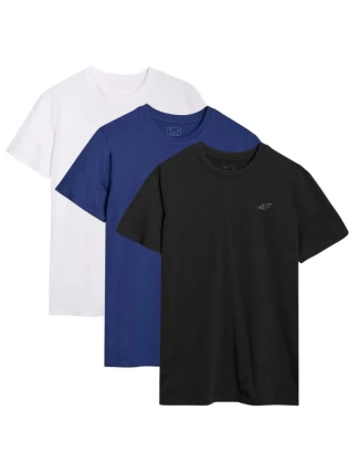 Pánske tričko (sada 3 tričiek) 4F 3P-SS-4FWMM00TTSHM2256-92S 3PAK