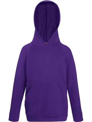 Fruit of the Loom Kids Lightweight Hooded Sweat Detská mikina s kapucňou 16.2.2009 fialová Fruit of the Loom Kids Lightweight Hooded Sweat Detská mikina s kapucňou 16.2.2009 fialová