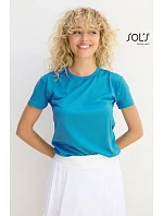 SOL'S Sprint Unisex športové tričko z piké 25.2995 neónovo žlté SOL'S Sprint Unisex športové tričko z piké 25.2995 neónovo žlté
