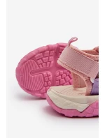 Sandały Dziewczęce Na Rzepy Big Star NN374238 Różowe