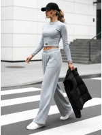 Dámsky komplet nohavíc a topu ASTRAL ALLURE sivý FashionStreet AY0904