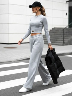 Dámsky komplet nohavíc a topu ASTRAL ALLURE sivý FashionStreet AY0904