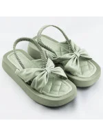 Zelené sandále na platforme (CM-58) Zelené sandále na platforme (CM-58)