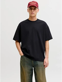Jack&Jones pánske tričko JJEBARRON TEE SS O-NECK NOOS 12298906 BLACK