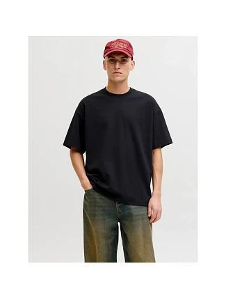 Jack&Jones pánske tričko JJEBARRON TEE SS O-NECK NOOS 12298906 BLACK Jack&Jones pánske tričko JJEBARRON TEE SS O-NECK NOOS 12298906 BLACK