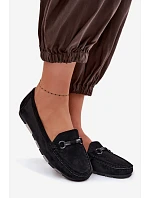 Dámske mokasíny 6358 black - Sweet Shoes