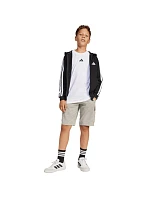 Detská mikina adidas Essentials Full-Zip čierno-biela JD6494