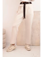 Dámska súprava maslová mikina s kapucňou a nohavice s opaskom béžová Dámska súprava maslová mikina s kapucňou a nohavice s opaskom béžová