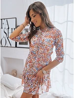 Dámske šaty KIARA EY2249 hnedo-modré – FashionStreet Dámske šaty KIARA EY2249 hnedo-modré – FashionStreet
