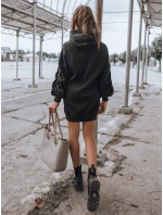 EASSY teplákové šaty čierne FashionStreet BY1025 EASSY teplákové šaty čierne FashionStreet BY1025