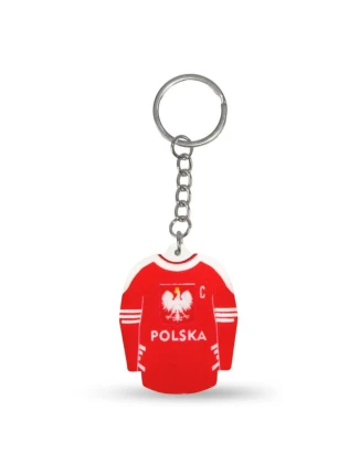 Prívesok na kľúče s hokejovým dresom Poľsko (Away) SREBBREKH-PL