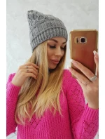 Fleecová čiapka Marta K231 tmavo šedá