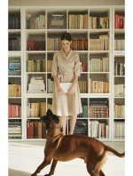 B255 Zavinovacie šaty so šálovým golierom - béžové B255 Zavinovacie šaty so šálovým golierom - béžové