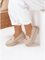 Dámske béžové mokasíny LOAFELIA FashionStreet ZY0606
