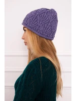Dámska čiapka Leaves K245 fialová