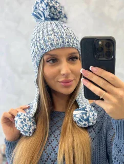 Dámska ušianka Emma K343 denim