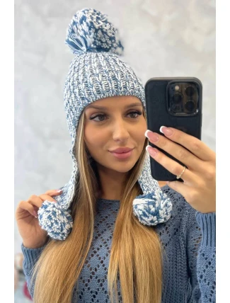 Dámska ušianka Emma K343 denim