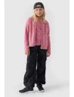 Dziewczęcy Polar Ze Stójką Slim 4F 4FJWMM00TFLEF261-56S Różowy