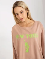 Mikina VI BL 3212.15X béžová a zelená