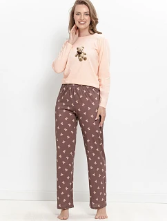 3627 DÁMSKE DLHÉ PYŽAMO LUMI S–XL