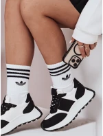 Dámske tenisky s plochou podrážkou NEWSTREET black FashionStreet ZY0587