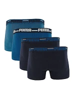 Pánske elastické boxerky značky Puma 4ks tmavo modré/modré 938197 02