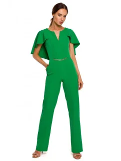 M670 Kombinéza s volánikmi - zelená