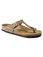 Dámske žabky Birkenstock Gizeh Oiled Leather Tabacco Brown Regular wide (0943811) dámske