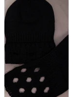 Dámska súprava so šatkou Julita K382 čierna