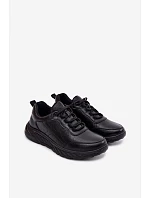 Pánske tenisky z eko kože Black Torven Pánske tenisky z eko kože Black Torven