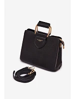 Malá Kufříková Kabelka Z Eko Kůže Černá Lorielle