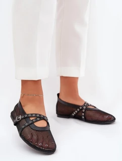 Balerínky P-1416 čierne - Krok vo veľkom štýle