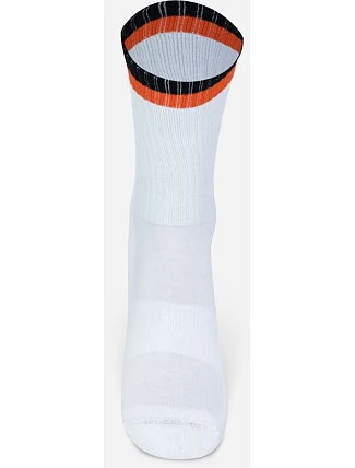 Mr. Socks L 05006 Tenisové ponožky „Two Tone“ 88.5006 biela/čierna/oranžová