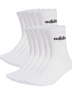 Adidas Cushioned Linear Crew Ponožky 10 párov biele KF9091