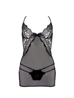 Omorfi Čierna kamizola + tangá + stuha na krk ZADARMO! - Angels Never Sin Omorfi Čierna kamizola + tangá + stuha na krk ZADARMO! - Angels Never Sin