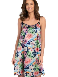 Talianska móda Polynézia ws.r. farba:print/blue