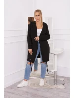 Zateplená bunda s kapucňou čierna Zateplená bunda s kapucňou čierna