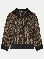 Dámske pyžamo YI90017 202 hnedé s potlačou - DKNY