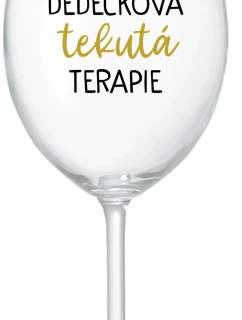 GIRL'S FLUID THERAPY - číry pohár na víno 350 ml