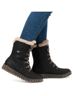 Rieker W Y3424-00 RKR745 topánky s umelou kožušinou Rieker W Y3424-00 RKR745 topánky s umelou kožušinou