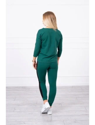 Sada s leopardím potlačou zelená