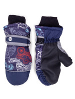 Yoclub Chlapčenské zimné lyžiarske rukavice REN-0293C-A110 Viacfarebné