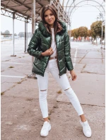 Dámska prešívaná zimná bunda PAGET zelená FashionStreet TY2400