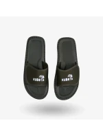 Žabky na suchý zips Kubota v khaki farbe K0000-100-005-19-1