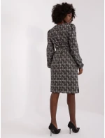 Šaty LK SK 509474 2.55P sivá čierna