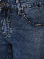 Pánske modré džínsové nohavice slim fit FashionStreet UX4481