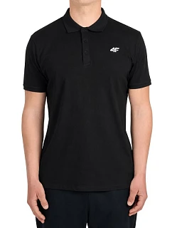 Pánske polo tričko 4F M0770, tmavočierne, 4FWMM00TPTSM0770, 20S, pánske
