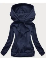 Tmavomodrá dámska tepláková mikina (W02-25)